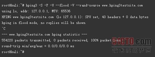 Dos generic flood tcpsyn